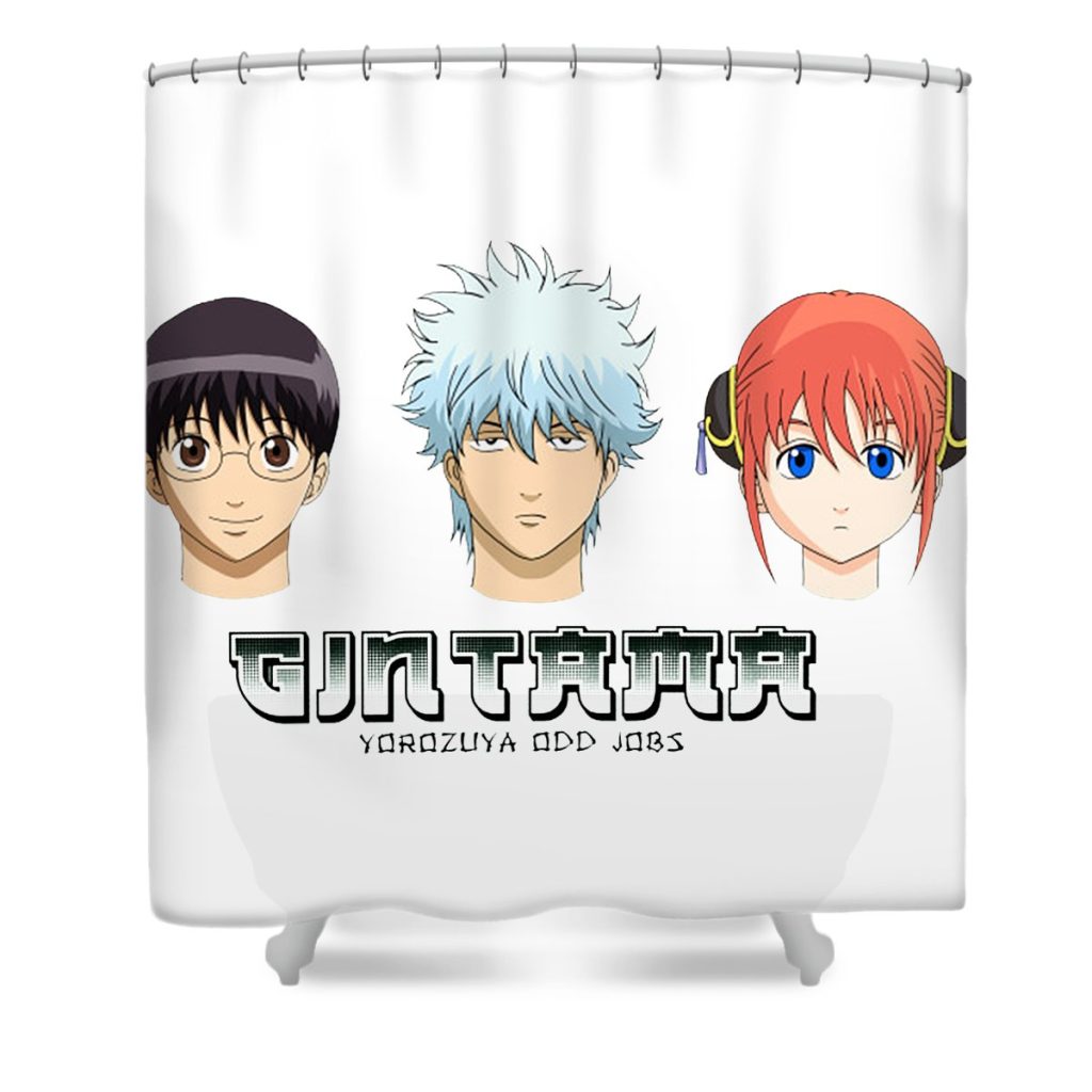 gintama heads hilda andriani transparent - Anime Shower Curtain Shop