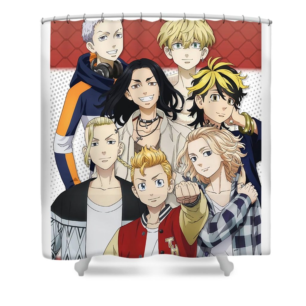 gossips you didnt know about tokyo revenge dnt prints transparent - Anime Shower Curtain Shop