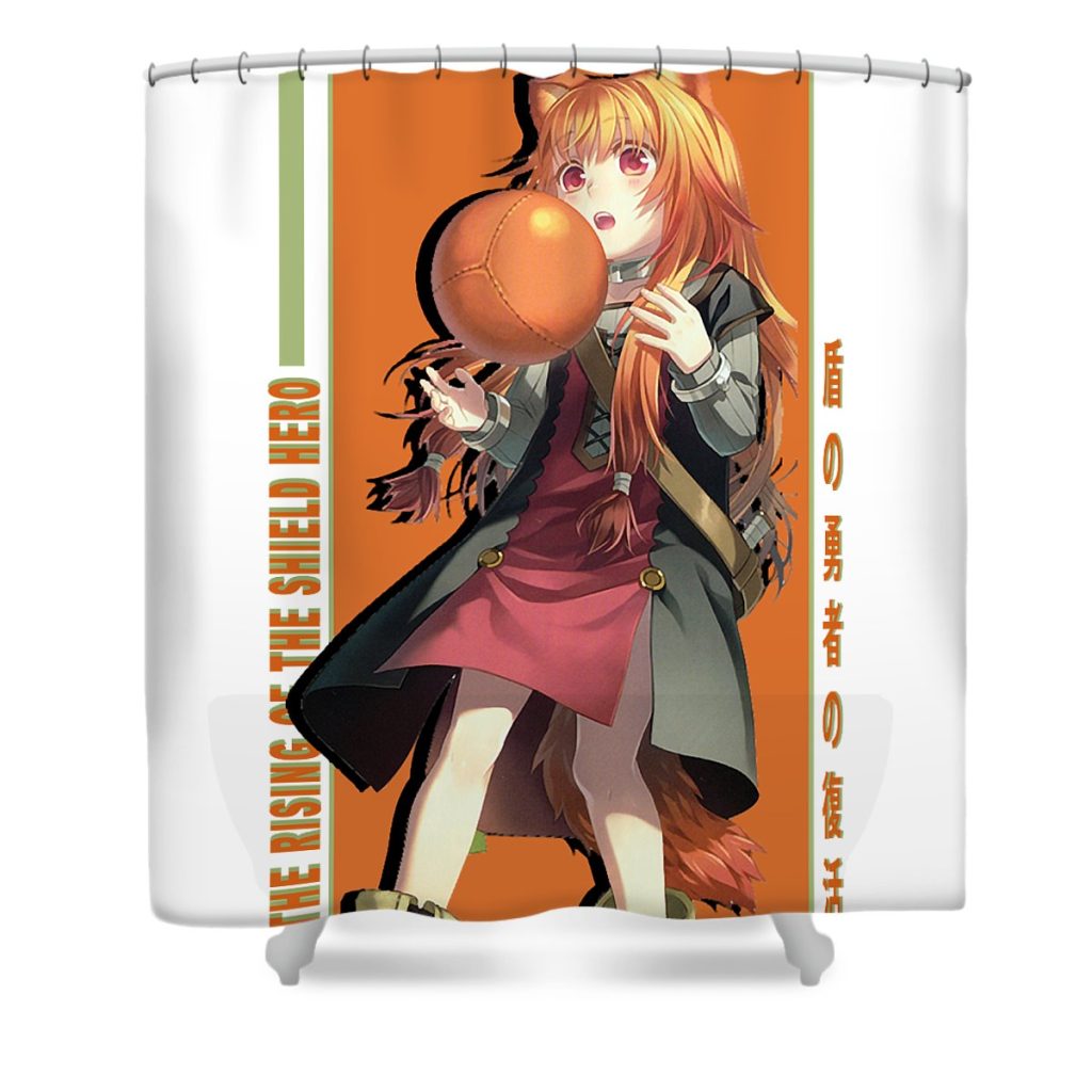 graphic raphtalia the rising of the shield hero fantasy anime for men women lotus leafal transparent - Anime Shower Curtain Shop