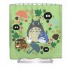 green totoro wreath canis picta - Anime Shower Curtain Shop