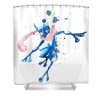 greninja pokemon watercolor mihaela pater transparent - Anime Shower Curtain Shop