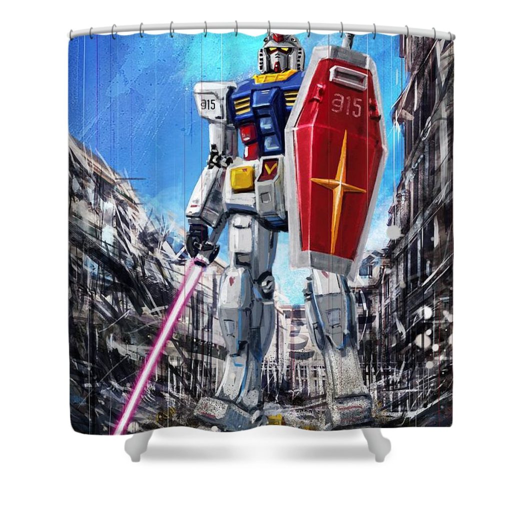 gundam lingotto saber andrea gatti - Anime Shower Curtain Shop