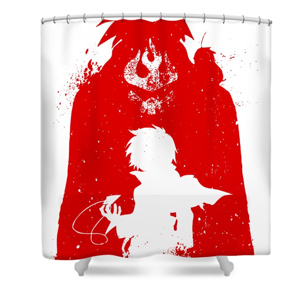 gurren lagann pia abrahamsson transparent - Anime Shower Curtain Shop