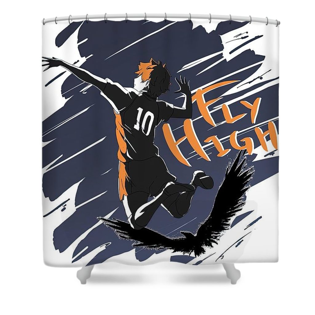 haikyuu fly high moore bruce - Anime Shower Curtain Shop