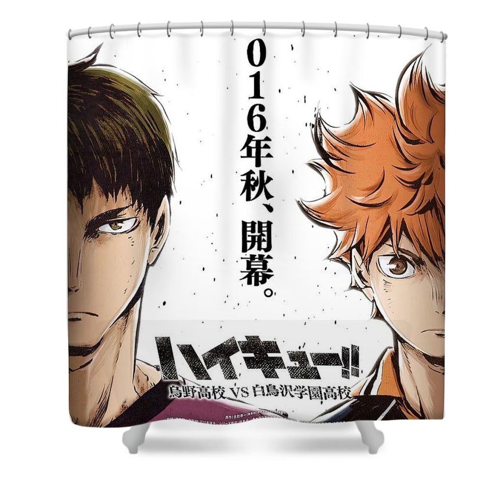 haikyuu season jake danielle - Anime Shower Curtain Shop