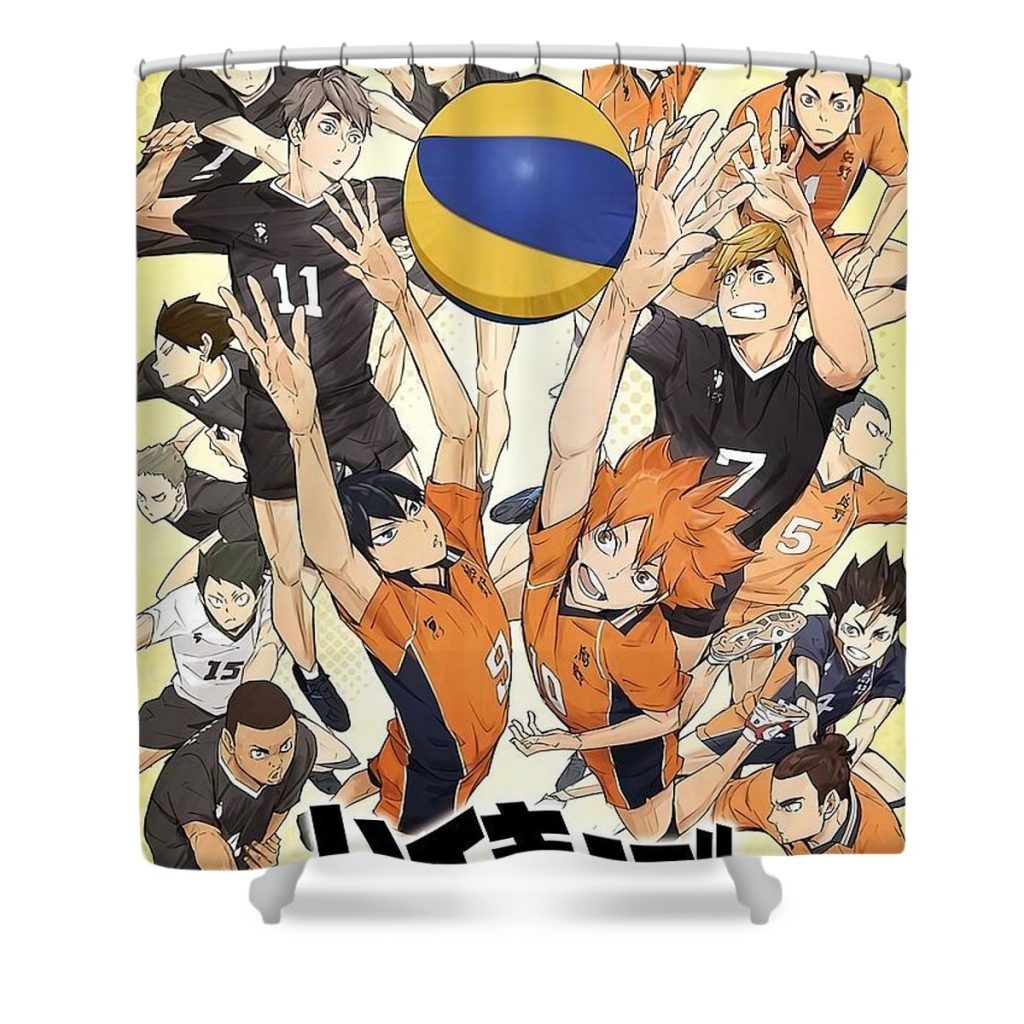 haikyuu winners and losers jake danielle - Anime Shower Curtain Shop