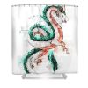 haku dragon monn print - Anime Shower Curtain Shop