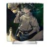 hardship cursed old friend character yuta okkotsu cute gifts zery bart transparent - Anime Shower Curtain Shop