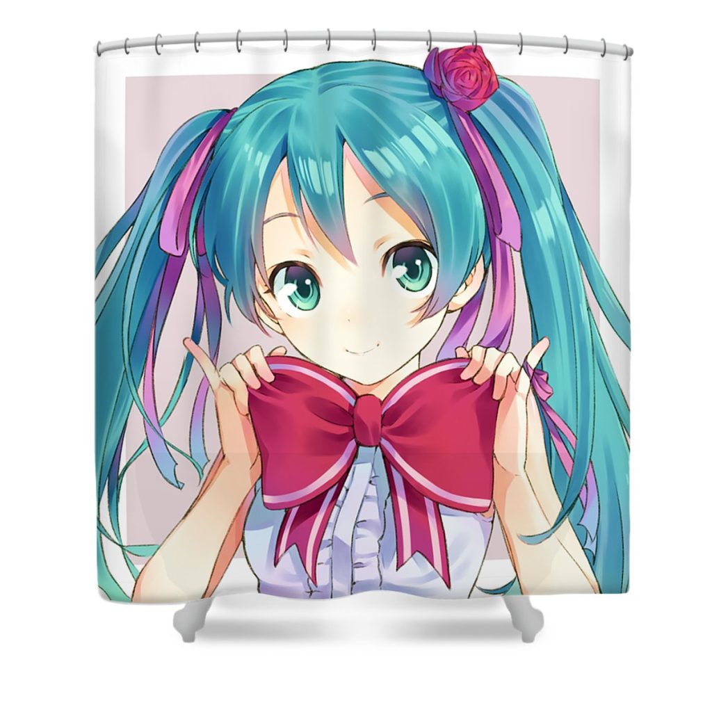 hatsune miku cute ciko reyfandra transparent - Anime Shower Curtain Shop