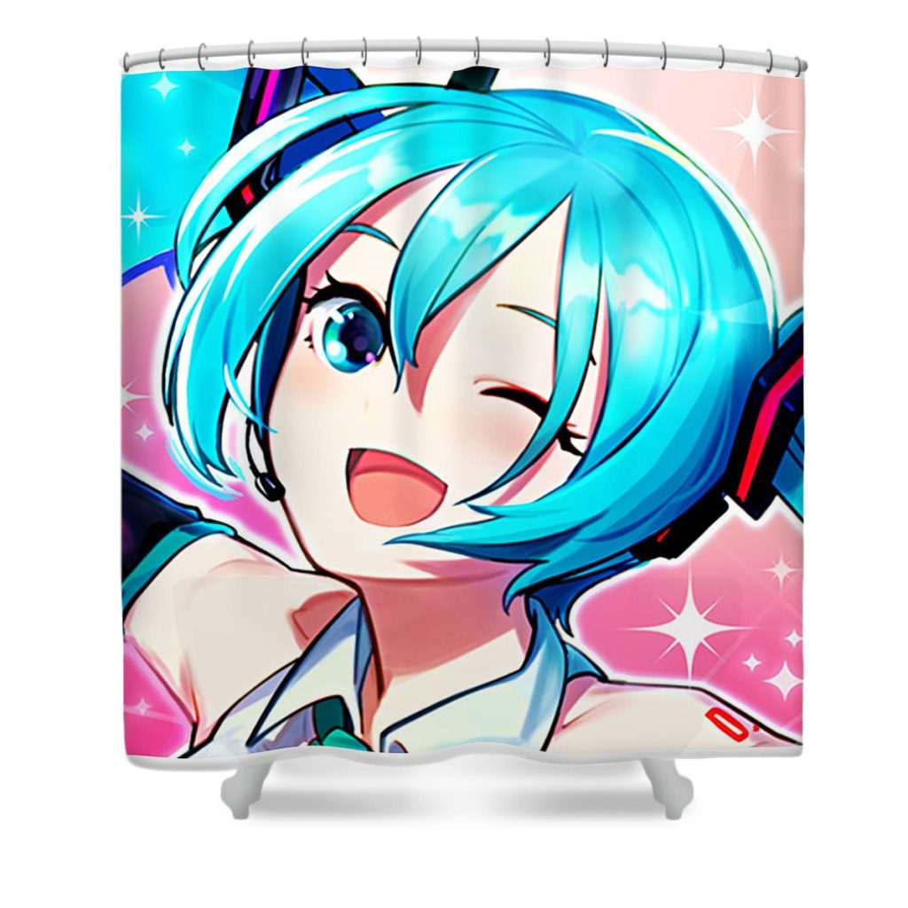 hatsune miku cute reyga anggriawan - Anime Shower Curtain Shop