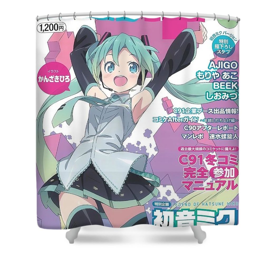 hatsune miku karlie stevens - Anime Shower Curtain Shop