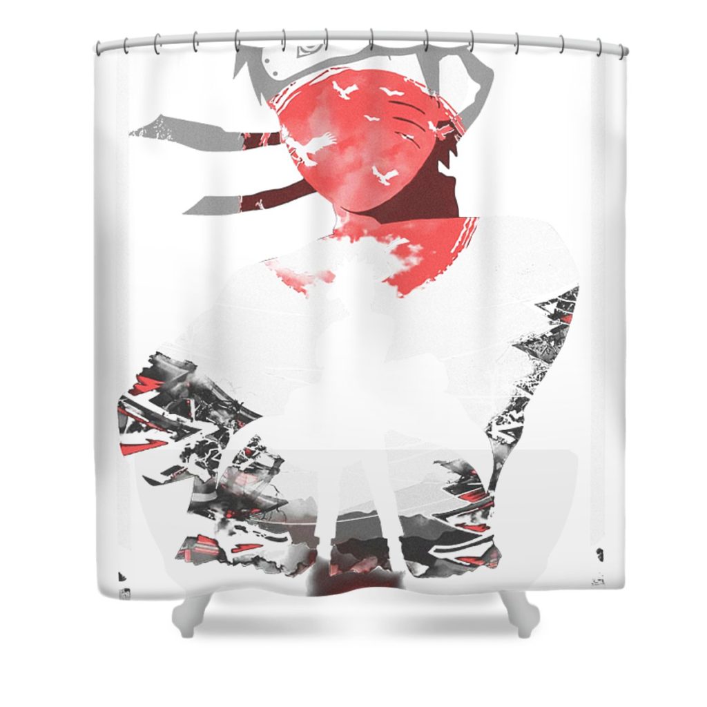 hero of konoha manto bud transparent - Anime Shower Curtain Shop