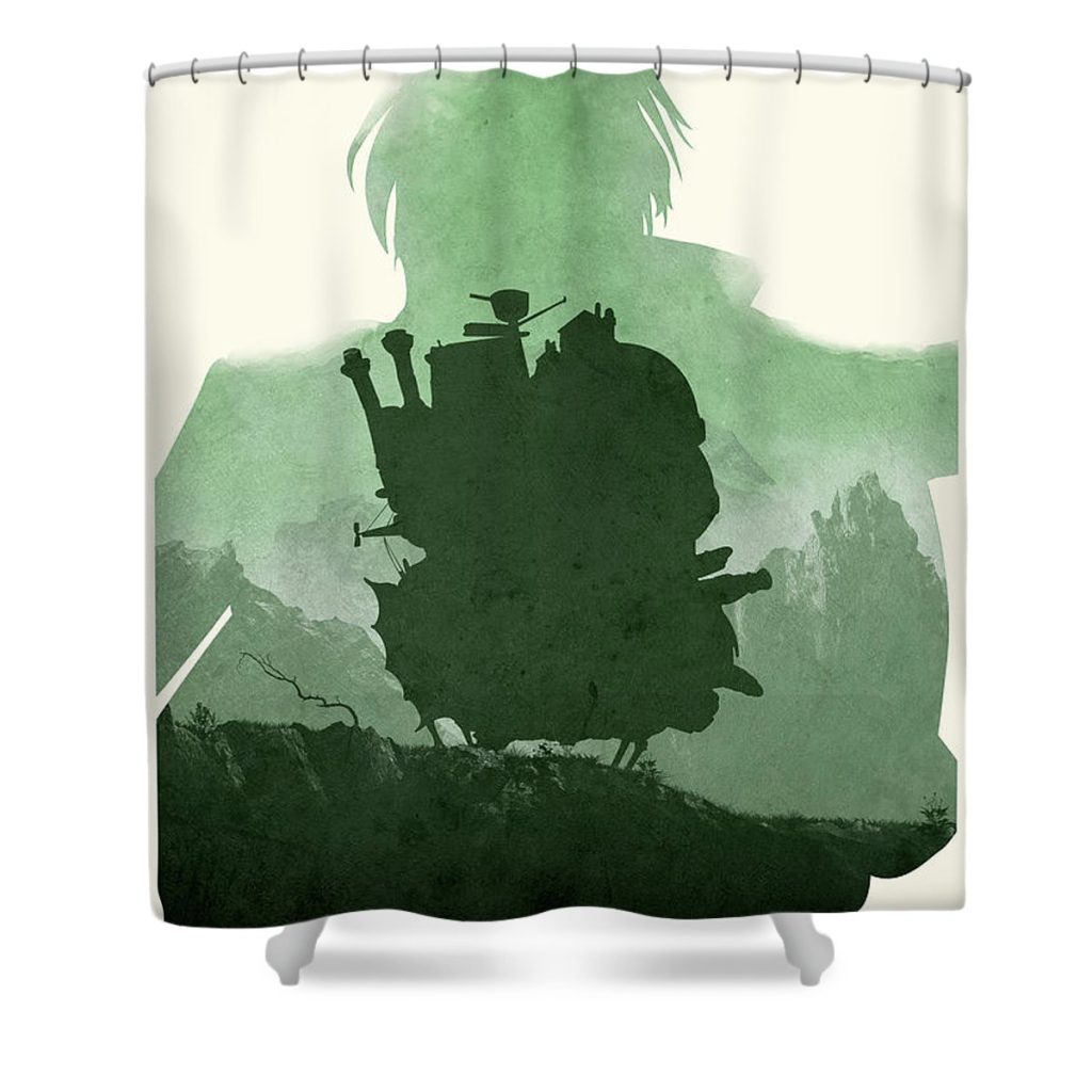 howls moving castle ripley - Anime Shower Curtain Shop