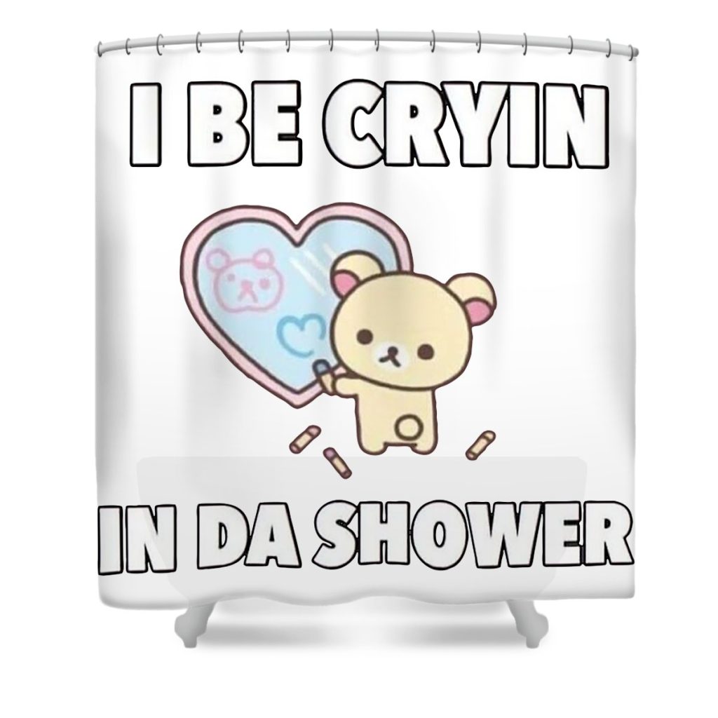 i be cryin in da shower hisna loki transparent - Anime Shower Curtain Shop