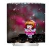 in the snow harshini pentyala - Anime Shower Curtain Shop