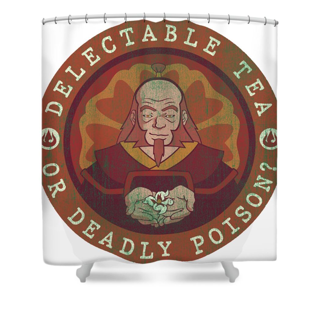 iroh delectable tea avatar the last airbender gertrude j quinones transparent - Anime Shower Curtain Shop