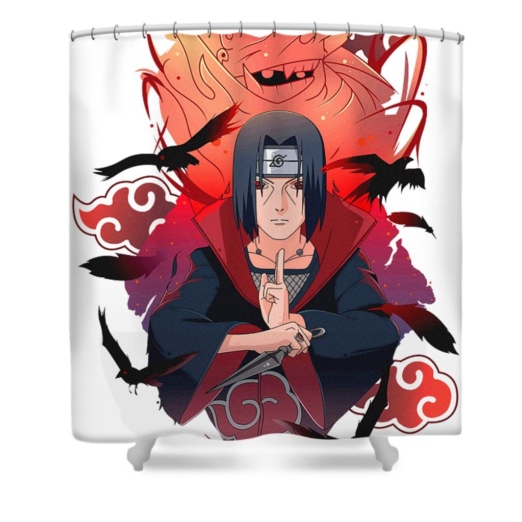 itachi susanoo manto bud transparent - Anime Shower Curtain Shop