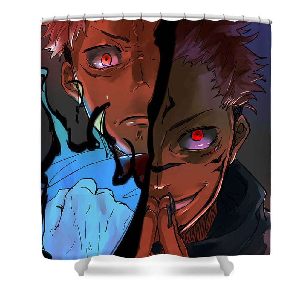 itadori and sukuna nervasca - Anime Shower Curtain Shop