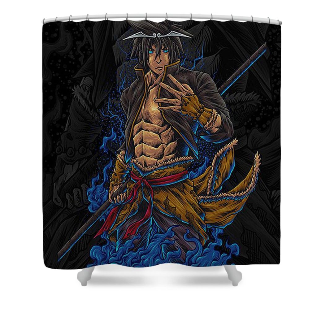 jin mori jollyline samanda - Anime Shower Curtain Shop