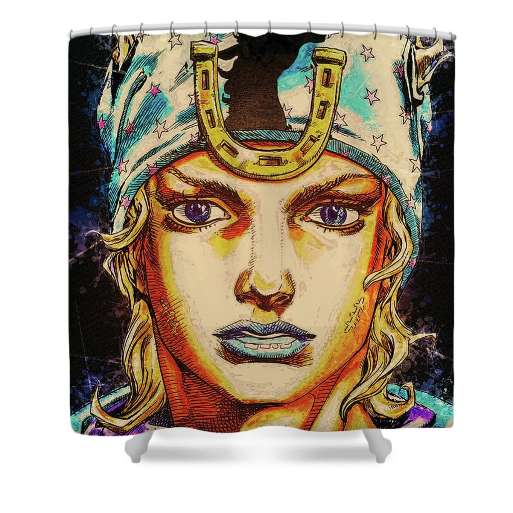 johnny joestar kun funny - Anime Shower Curtain Shop