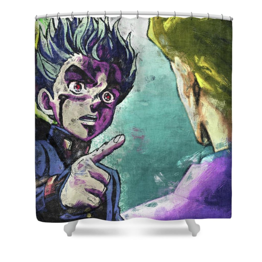 jojo s manga evangeline schimon - Anime Shower Curtain Shop