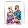 jojos bizarre adventure enjoying ice cream jennye mhyli transparent - Anime Shower Curtain Shop