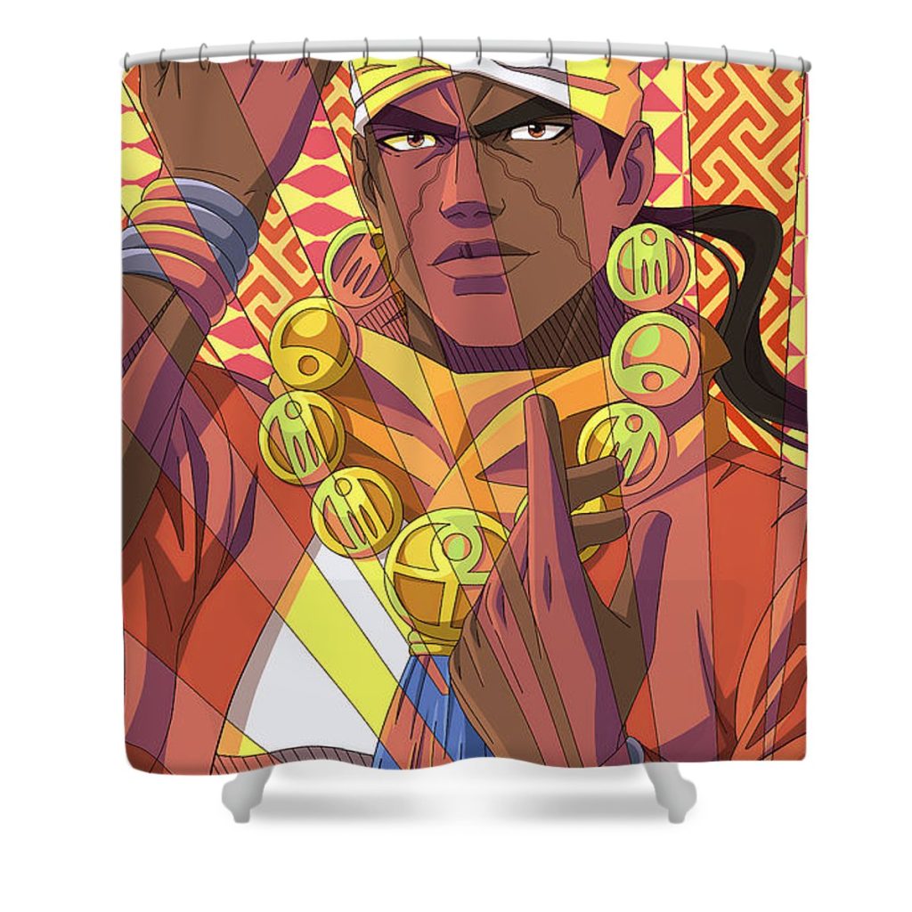 jojos bizarre adventure stardust crusaders 1 khoa nguyen - Anime Shower Curtain Shop