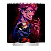 jujutsu kaisen poster yvonne murphy - Anime Shower Curtain Shop