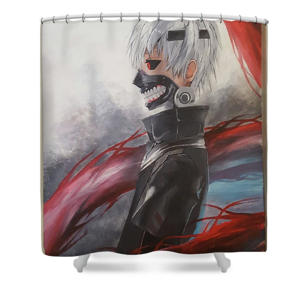 kaneki ken alena h - Anime Shower Curtain Shop