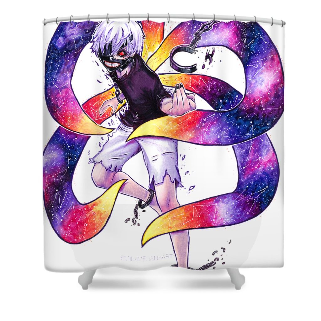 kaneki ken with nebula kagune fortuna bawita transparent - Anime Shower Curtain Shop