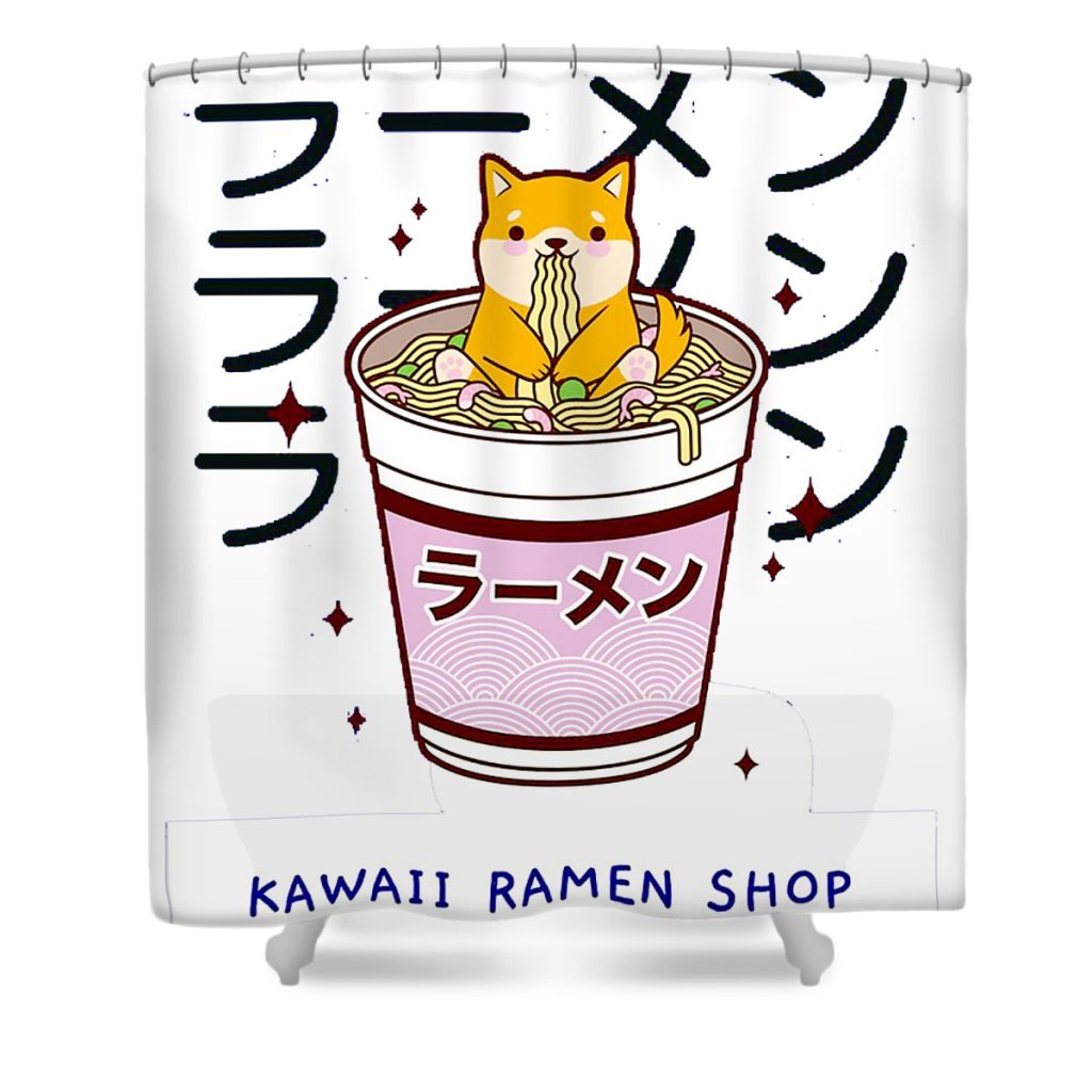 kawaii ramen willtell tom transparent - Anime Shower Curtain Shop