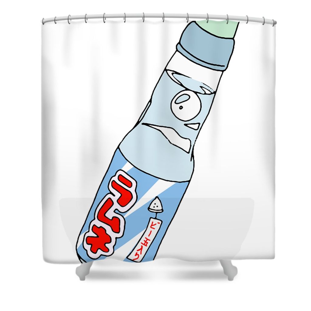 kawaii soda drink frank martinsson transparent - Anime Shower Curtain Shop