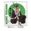 kenpachi zaraki bleach design soft women unique tees hot fashionable cheap elis borgstrom transparent - Anime Shower Curtain Shop