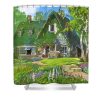 kikis delivery service cottagecore vibes tyresex yvonne - Anime Shower Curtain Shop