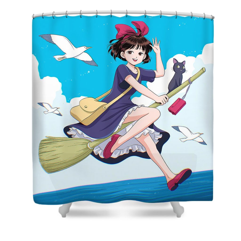 kikis delivery service fanart duc nguyen - Anime Shower Curtain Shop