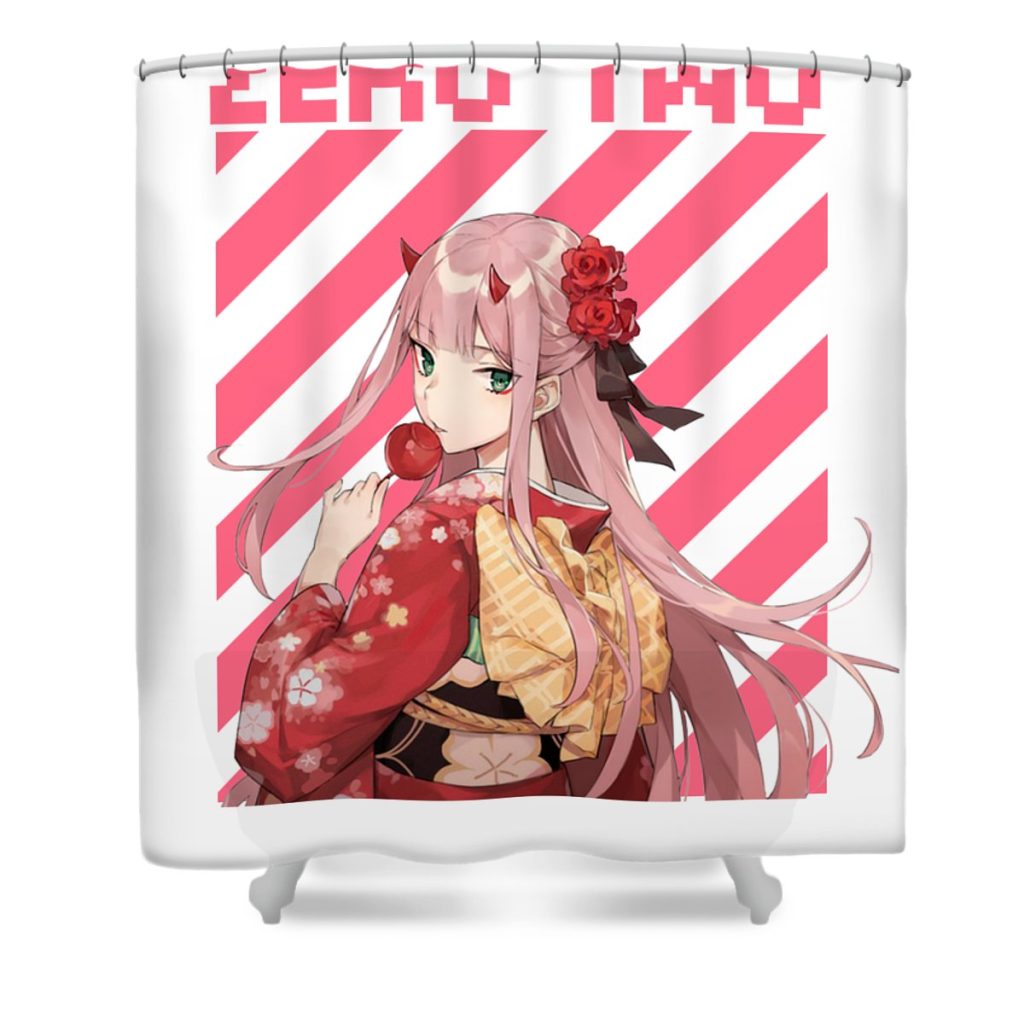 kimono zero two guntur cahya transparent - Anime Shower Curtain Shop