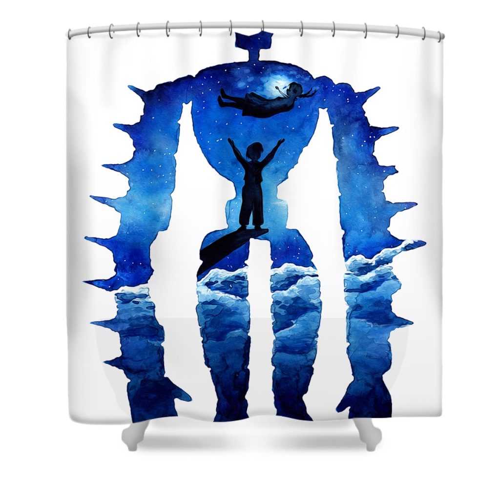 laputa castle in the sky daniel niel transparent - Anime Shower Curtain Shop