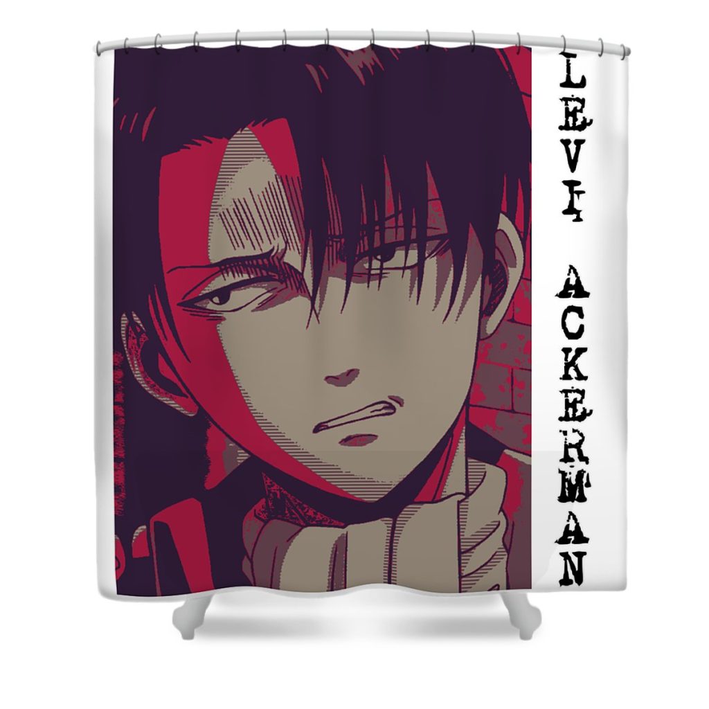 levi ackerman from attack on titan elizabeth c henry transparent - Anime Shower Curtain Shop