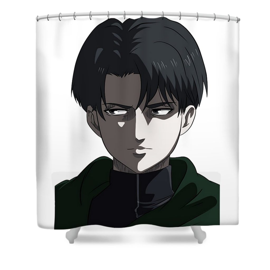 levi aot filiberto nienow transparent - Anime Shower Curtain Shop