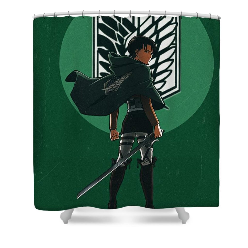 levi attack on titan aranya sharma - Anime Shower Curtain Shop