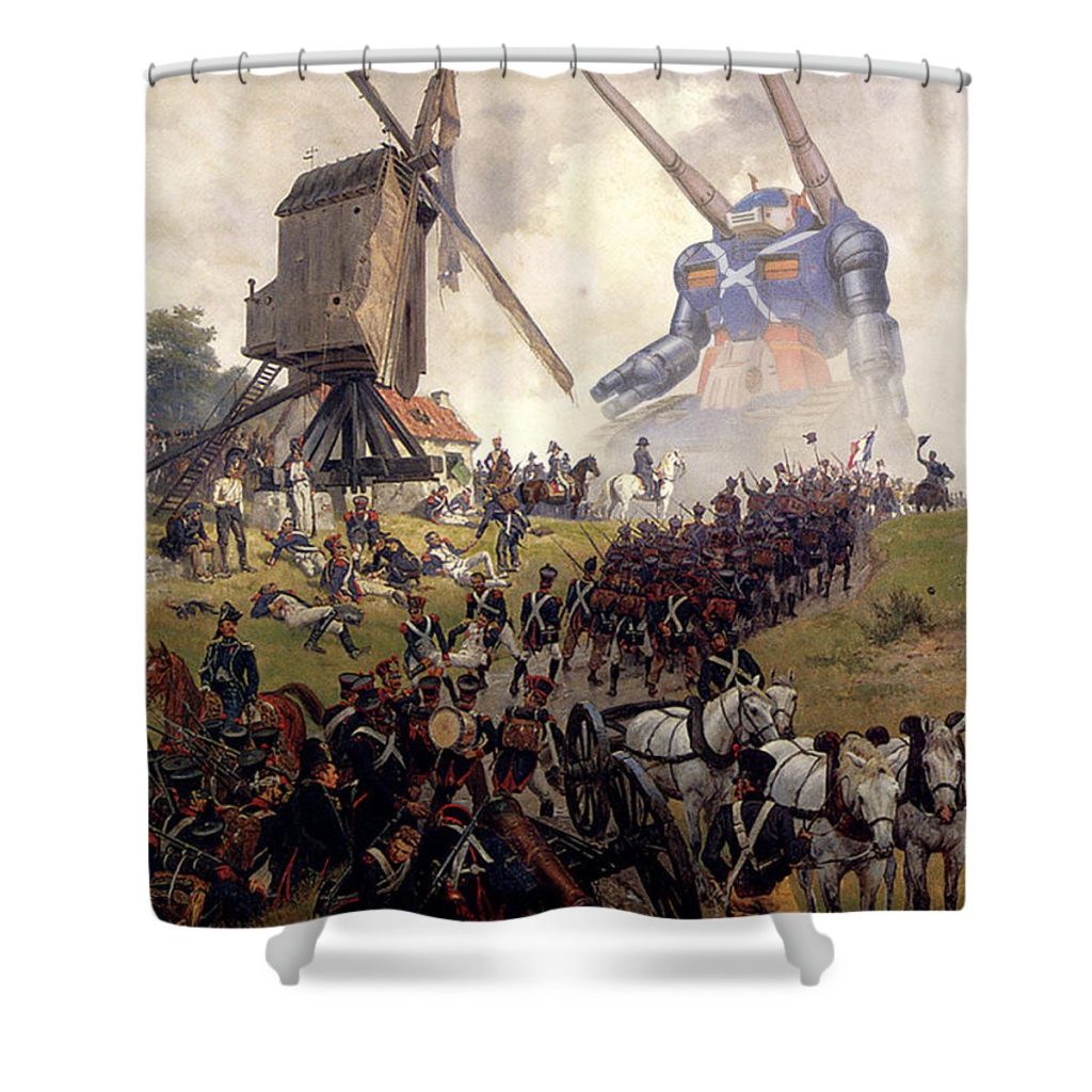 ligny guntank andrea gatti - Anime Shower Curtain Shop