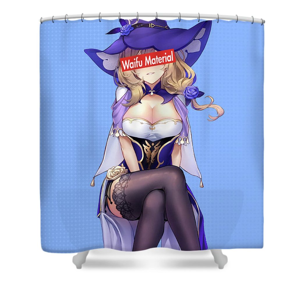 lisa genshin impact waifu anime manga series fanart hentai ahegao oppai mad lab - Anime Shower Curtain Shop