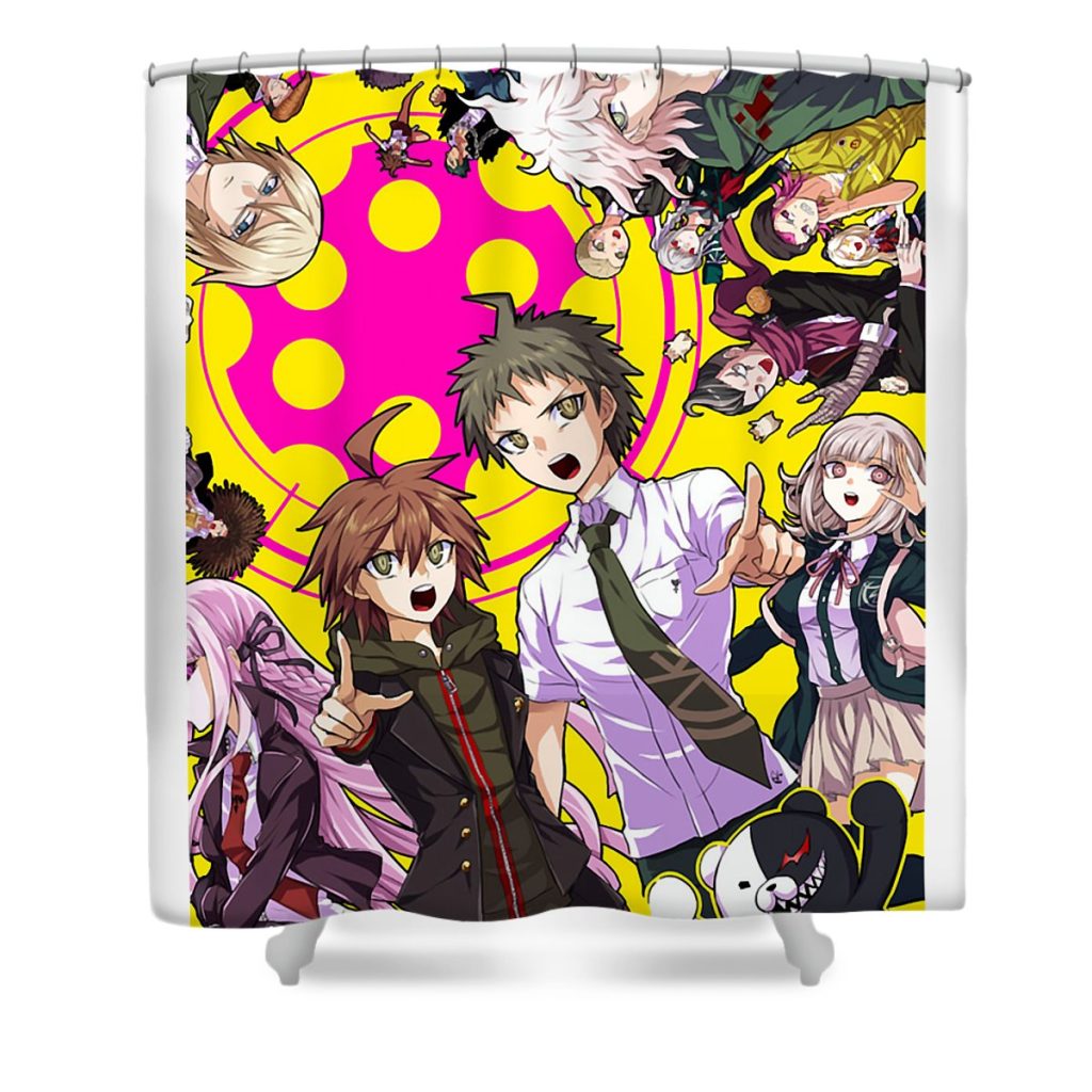 little known facts about danganronpa and why they matter dnt prints transparent - Anime Shower Curtain Shop