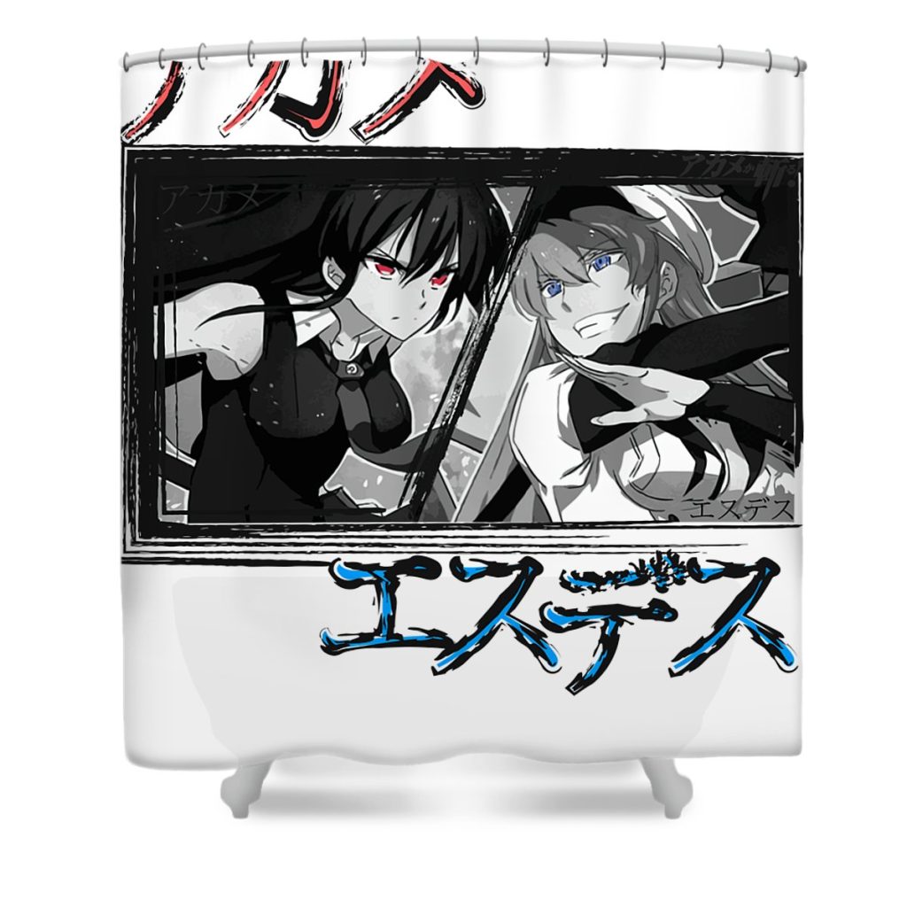 lover gifts akame manga ga kill anime gifts best men anime chipi transparent - Anime Shower Curtain Shop