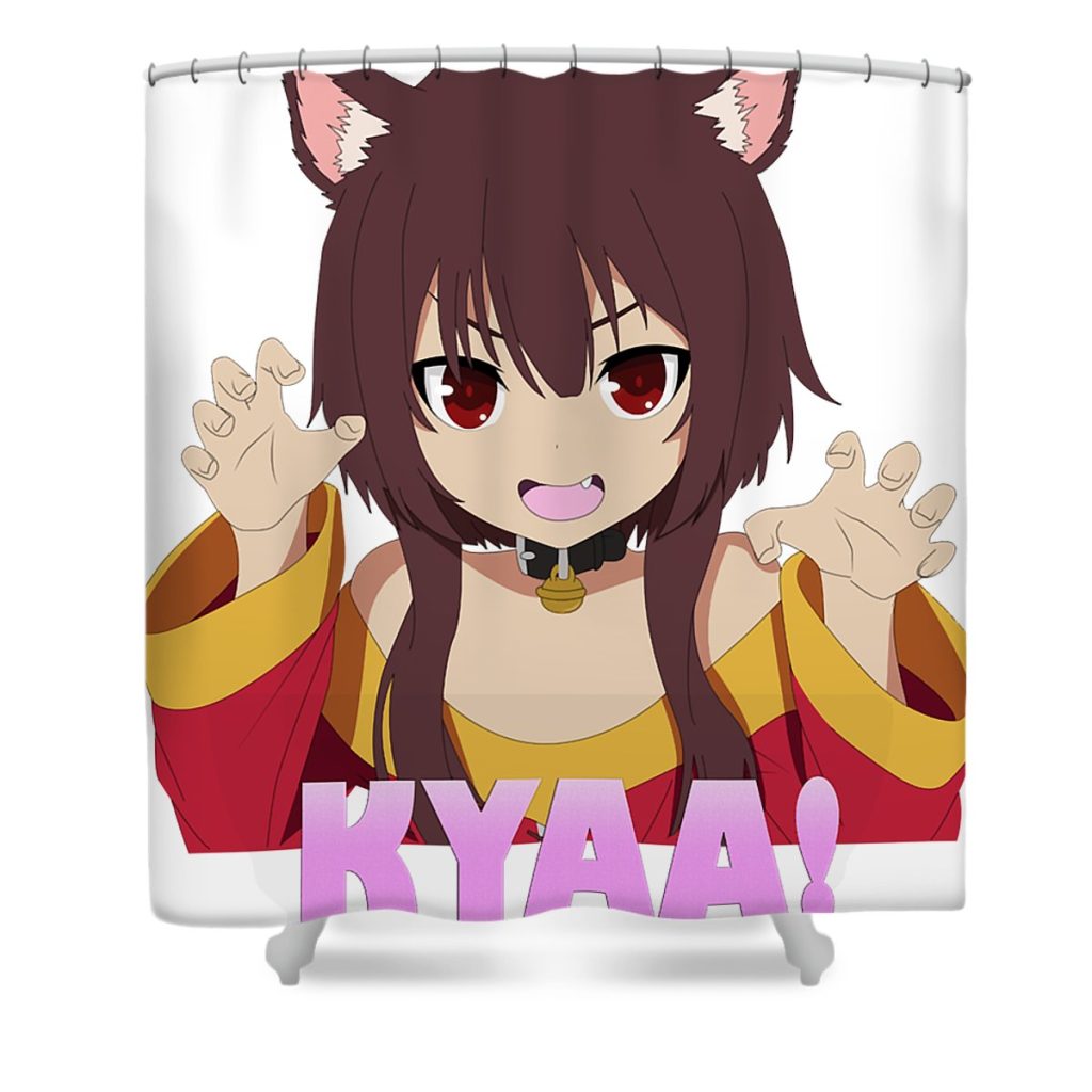 lover gifts sato anime chibi kazuma gift for movie fans mizorey tee transparent - Anime Shower Curtain Shop