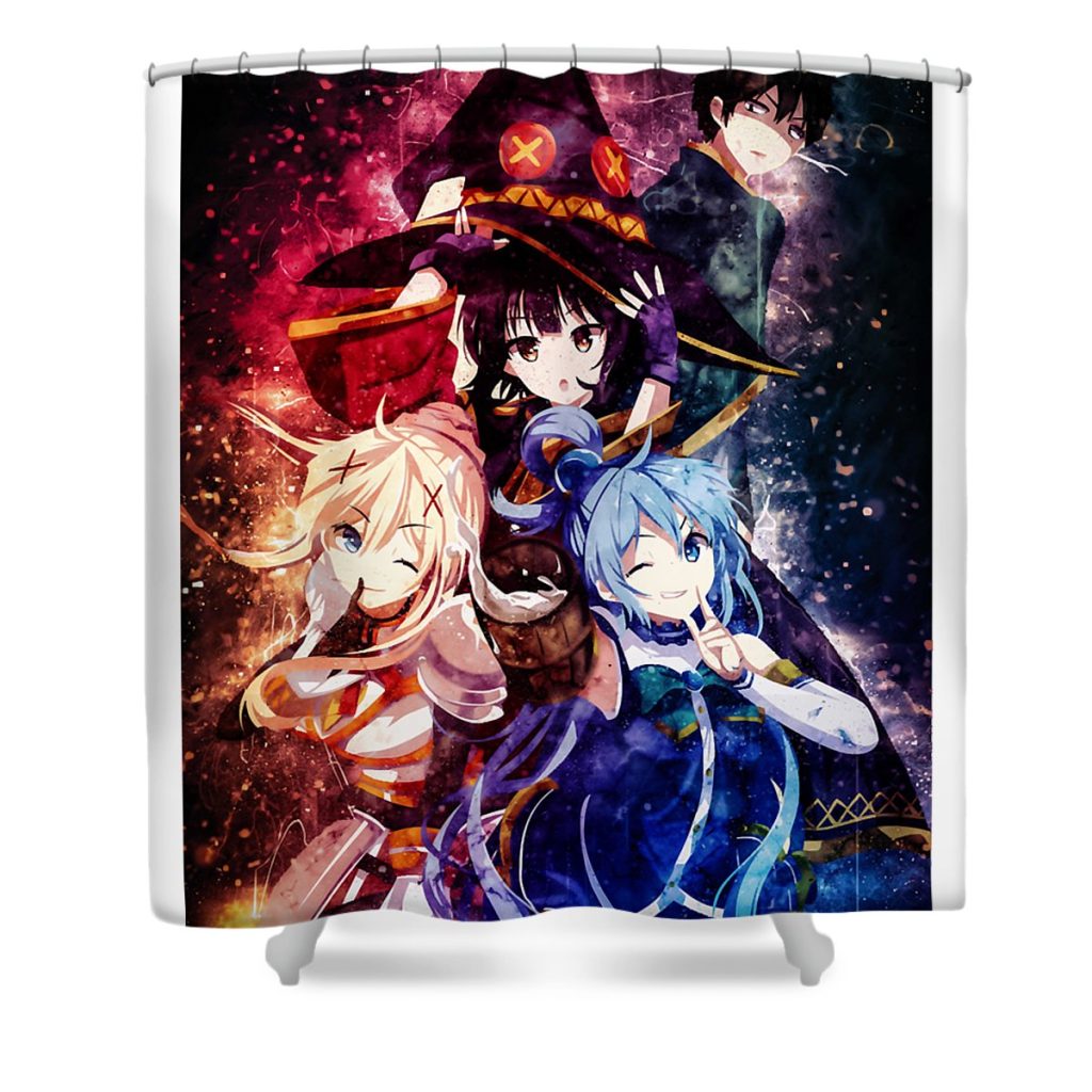 lover gifts sato cartoon kazuma gift for birthday mizorey tee transparent - Anime Shower Curtain Shop