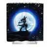 lucario under the moon magda swinya - Anime Shower Curtain Shop