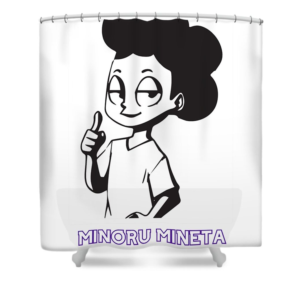 lucky think fast in every position minoru mineta my hero academia gifts zery bart transparent - Anime Shower Curtain Shop