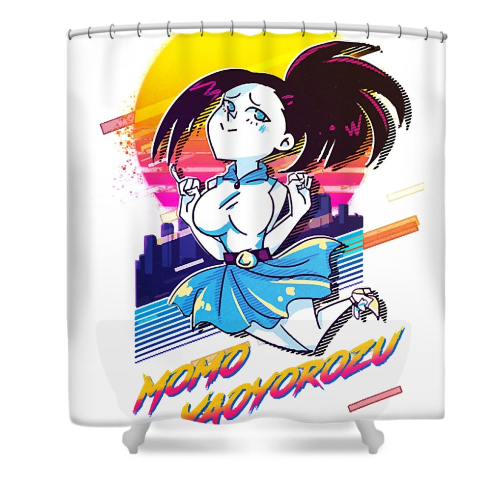 lucky think fast in every position my hero academia momo yaoyorozu gift for fans zery bart transparent - Anime Shower Curtain Shop