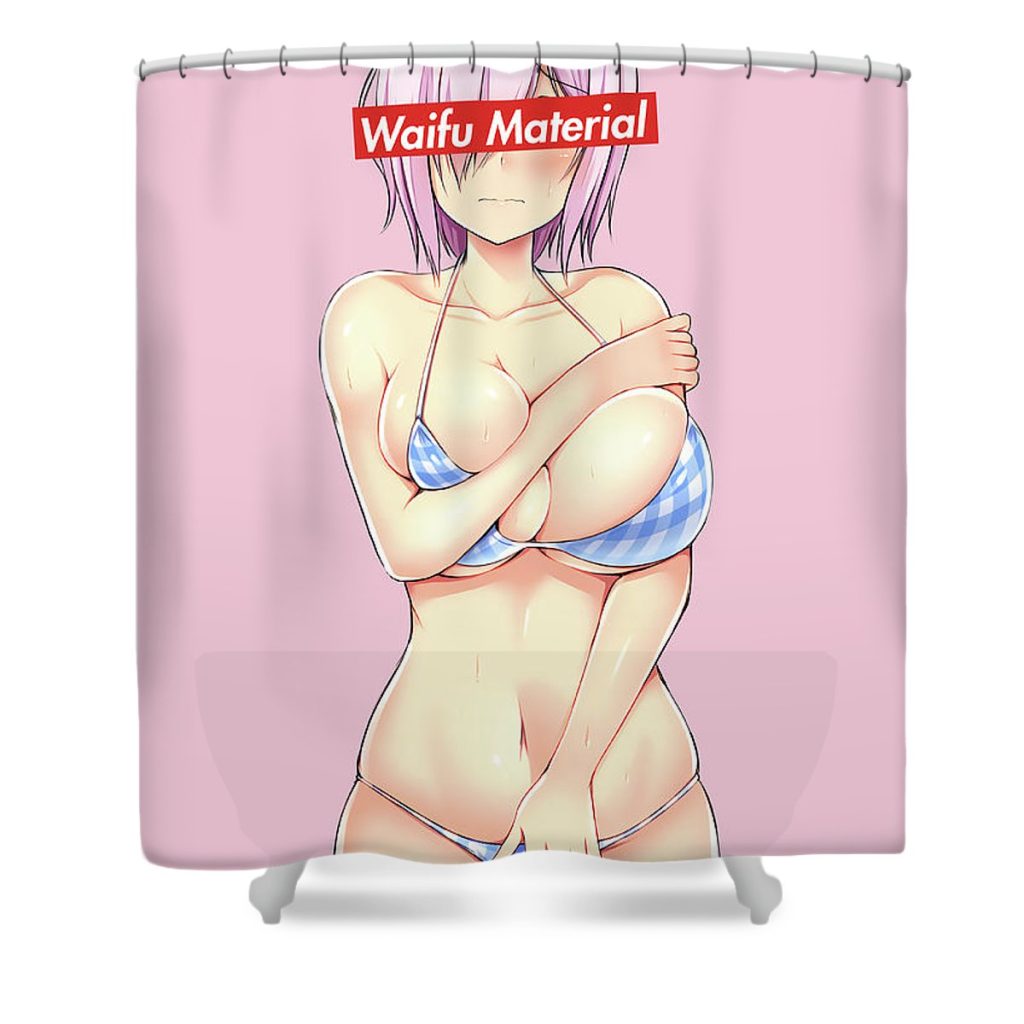 mash kyrielight fate grand order waifu anime manga series fanart hentai ahegao oppai mad lab - Anime Shower Curtain Shop